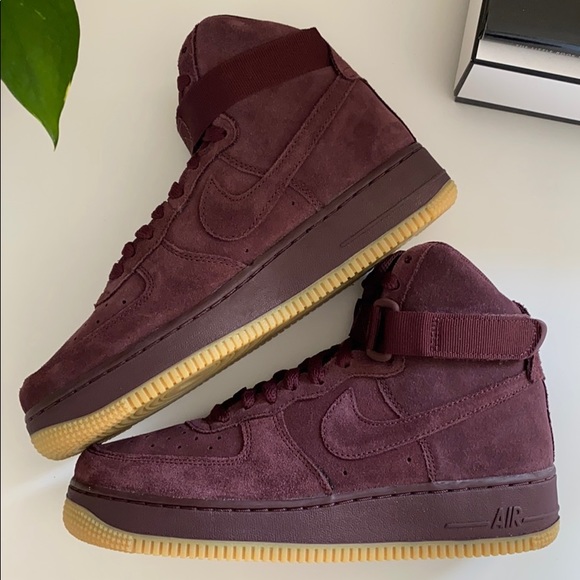 New Nike Air Force 1 Burgundy shoes - Picture 6 of 8
